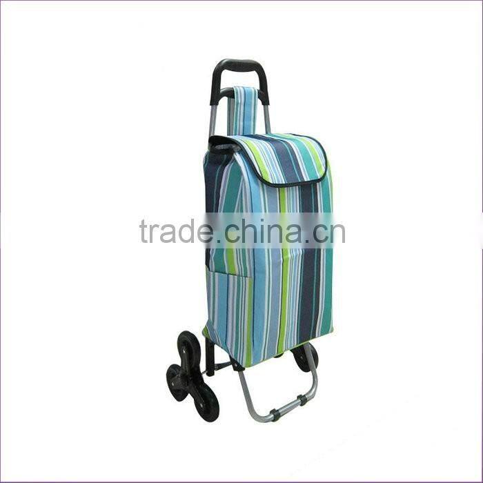 Wholesale Folding Titanium Alloy 6 Wheeled Shopping Cart For Climbing Stair