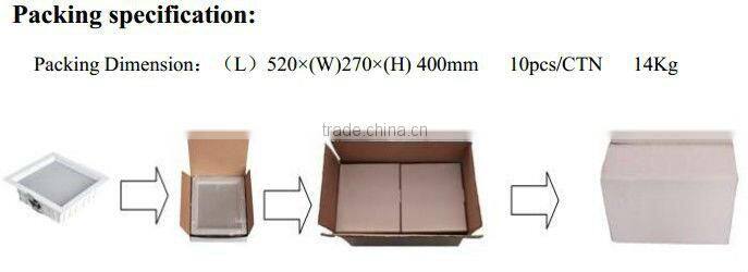 2016 Hot selling! downlight led recessed lighting