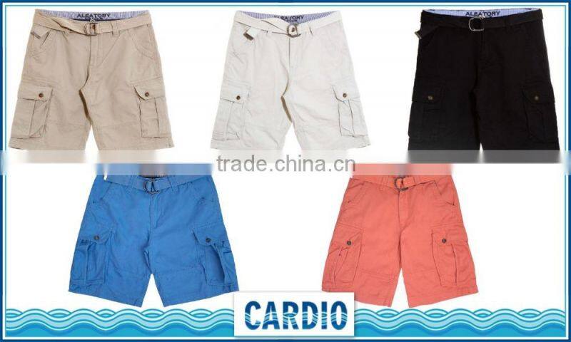 2016 new design cotton fashion cargo walking mens shorts