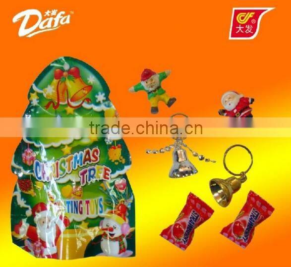Dafa China christmas tree candy toy, plastic candy toys