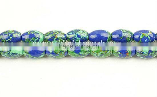 Imitation Malachite Gemstone Loose Rounds