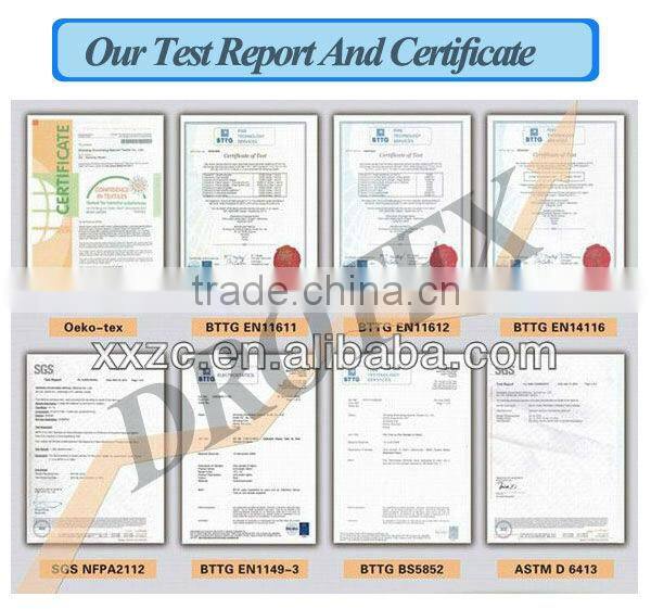 factory wholesale Oeko-Tex 100 flame retardant anti-static hi-vis fabric with En111611, NFPA2112