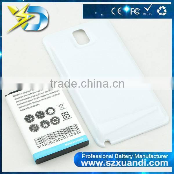 3.8V 7500mah Li-ion white label Battery for samsung n9000 with Back Cover