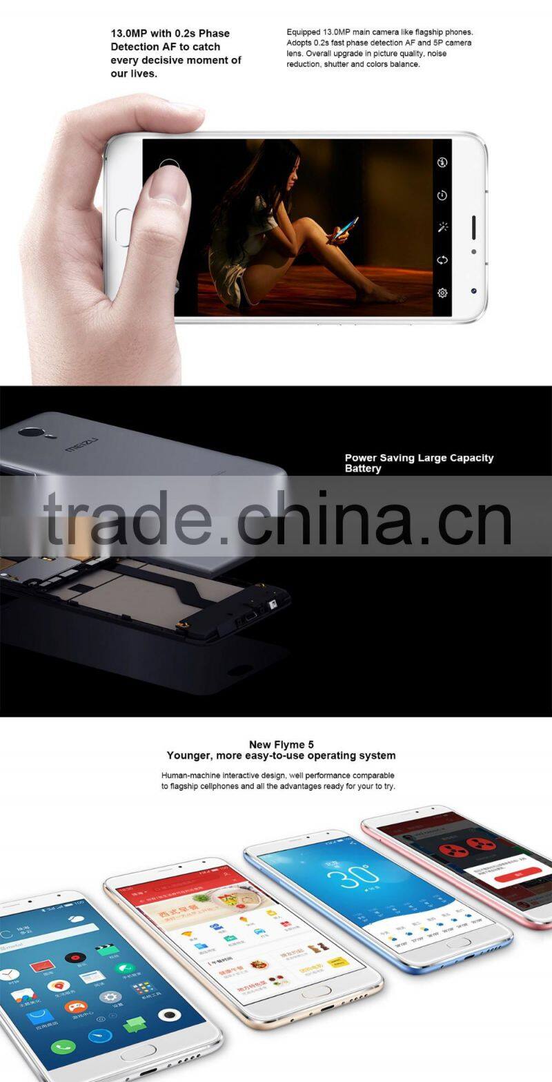 Orginal Meizu M1 Metal Helio X10 Octa Core 2.0GHz 5.5'' 1920x1080 4G LTE 2GB RAM 16/32GB ROM 13.0MP camera 3140mAh Battery