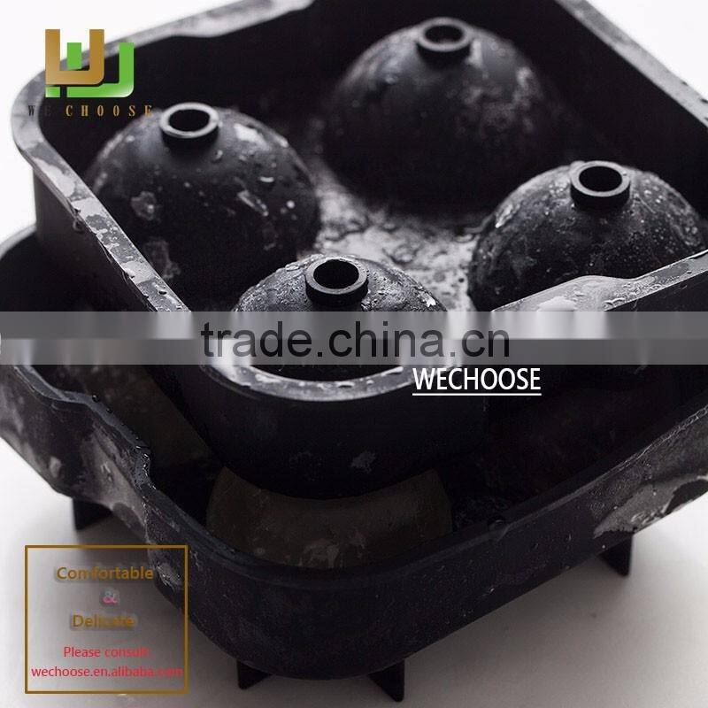 Comfortable feel safe and sound custom silicone ice cube tray Personalized Durable modeling ice ball tray