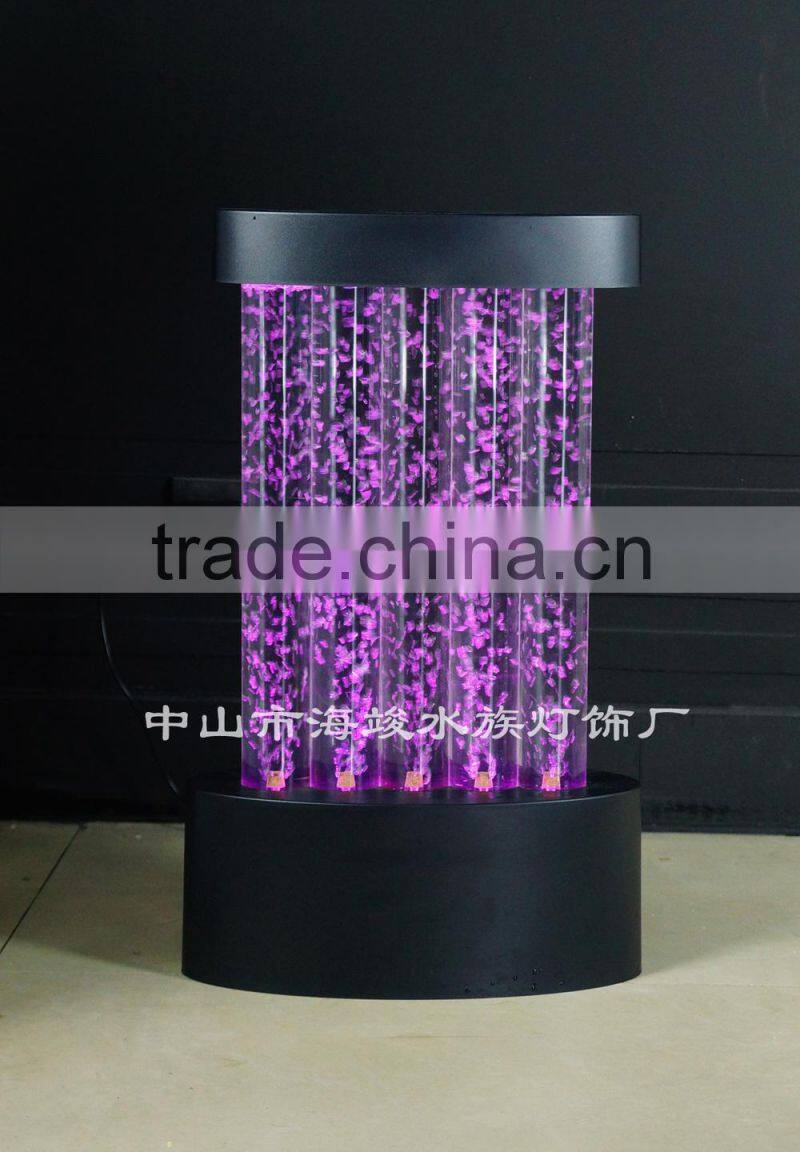 indoor color changing water faintain Led lighting water bubble decoration