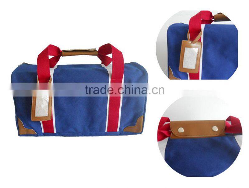 Fashion Denim Blue canvas duffel bag