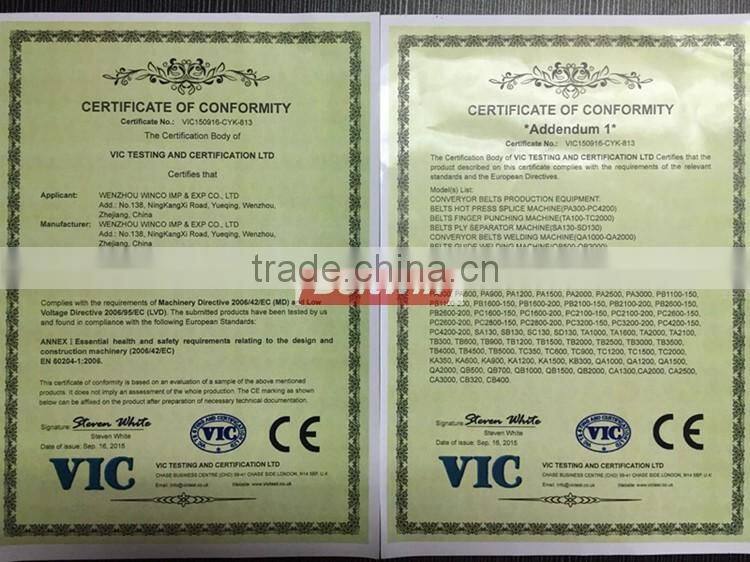 Beltwin 200PSI Heavyweight Vulcanizing Equipment for Conveyor Belt