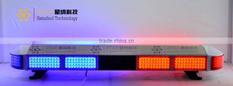 police car led warning light bar, 100 watt speaker, red blue led warning lightbar