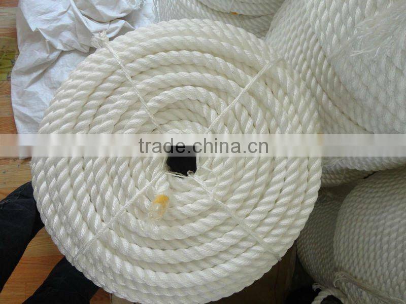 three strand nylon rope,16mm 3 strand nylon rope,tensile rope
