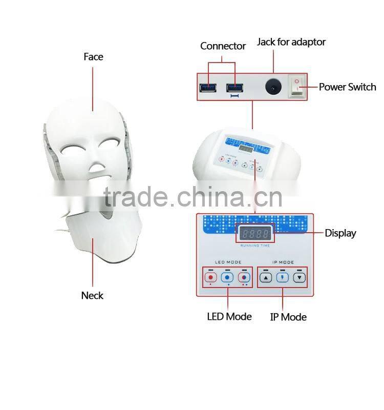 4D LED Phototherapy Whitening Facial Mask LED Skin Rejuvenation Mask