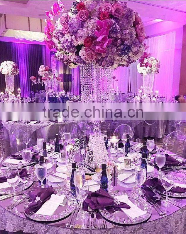 LDJ309 popular selling crystal table decorations centerpieces wedding