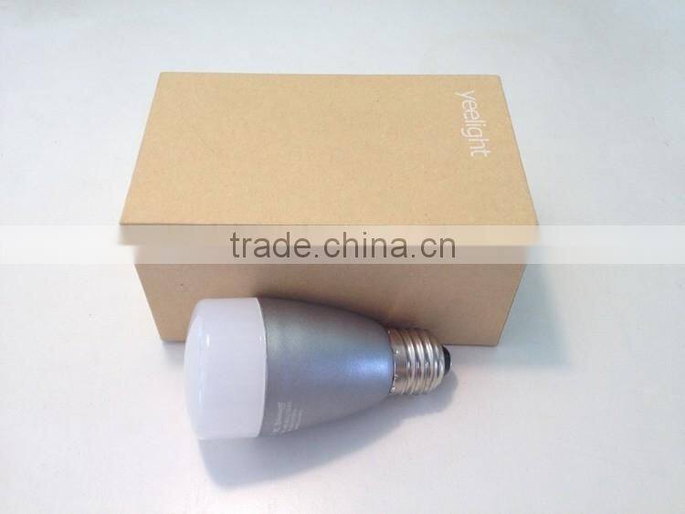 Yeelight Blue II 6W E27 Bluetooth 4.0 LED Bulb, RGB+white light remote controlled by iPhone and android phone, smart home lamp