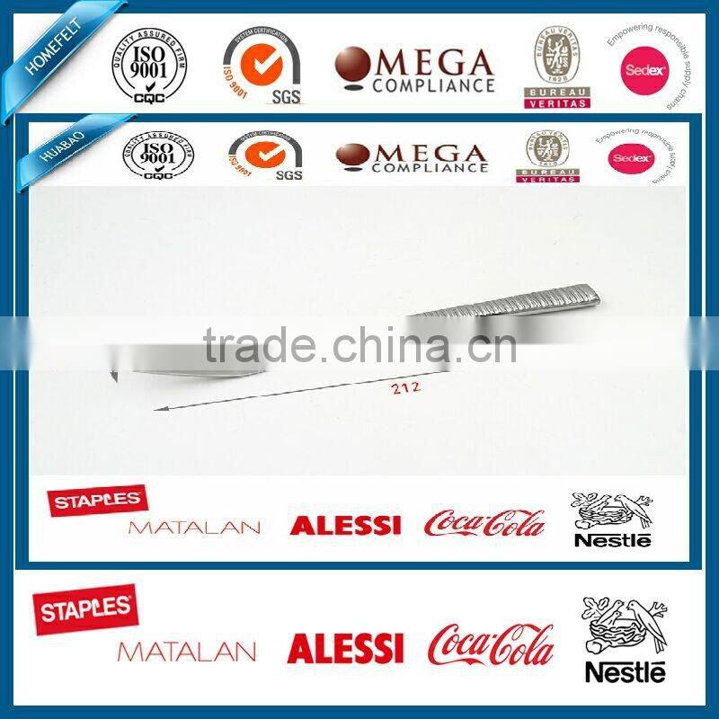 4 Piece Gloss Silver Flatware Cutlery set steel, Set of 1 (2spoon + Fork + Knife), striated printed handle