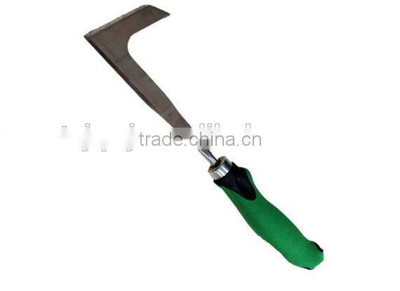 Small Stainless steel Garden Tools sickle With PP+TPR Grip Handle