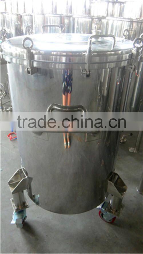 stainless steel fermenter with wheeles