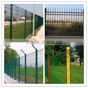 pvc palisade garden fence