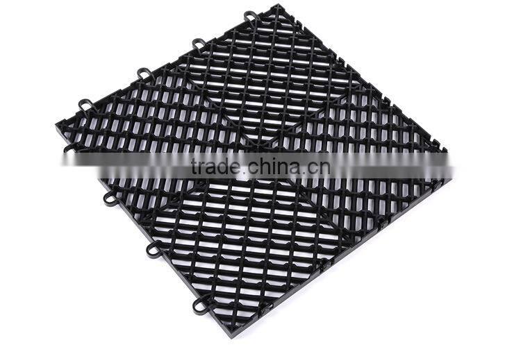 Wear resistant PP interlocking modular garage tiles