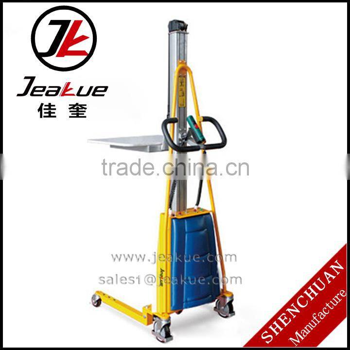 100kg 150kg battery powered stacker forklift