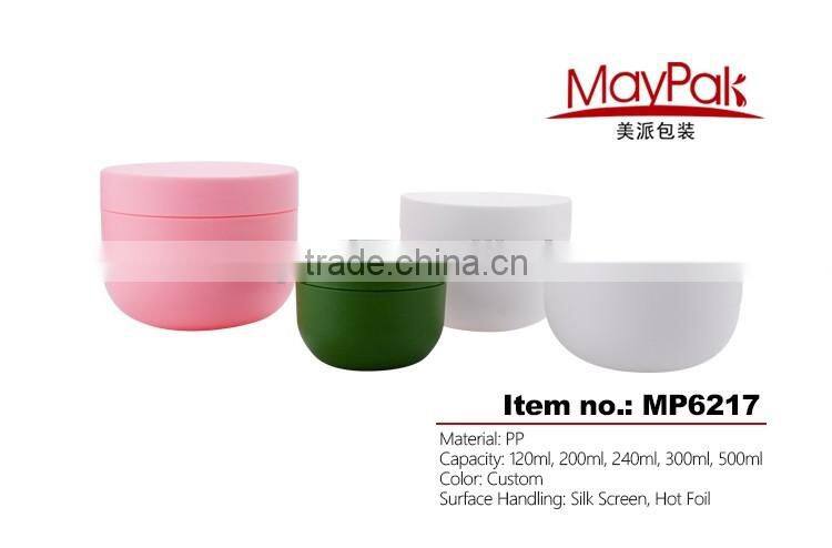 High quality plastic jar manufacturers 120ml 500ml hair cream jar