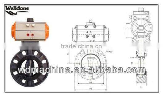 Electrical PVC Butterfly Valve