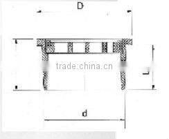 UPVC plastic simple floor drain DIN / plastic floor drain