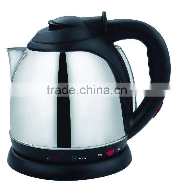 Keep warm Stainless steel electric water kettle with CE/CB