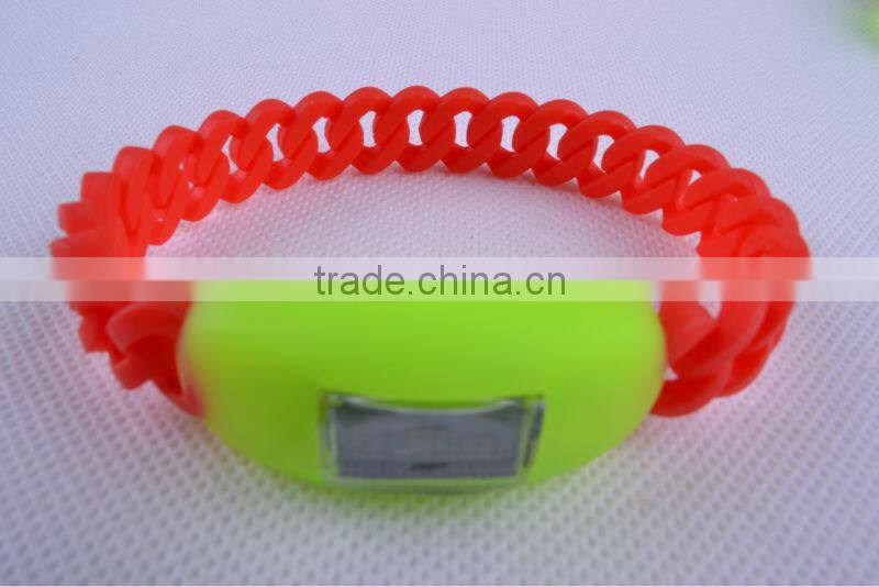 New fashion wristband Gel-Watch led gel bracelet watch for promotion