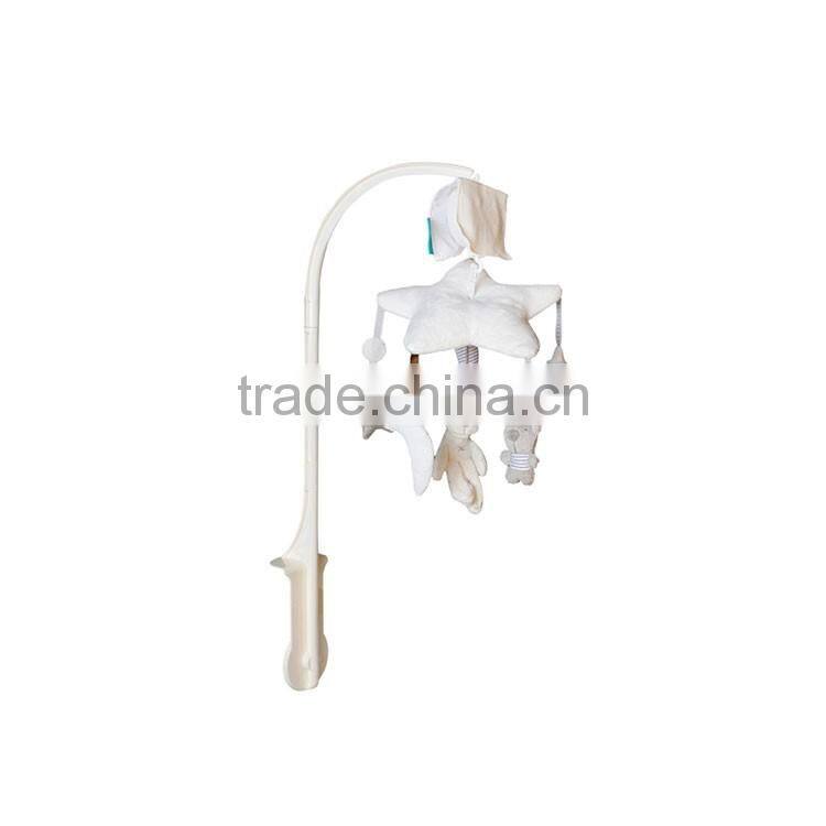 Christmas gift Promotional newborn gift set nursery baby bed crib cot hanging bell musical mobile plush rattle toy