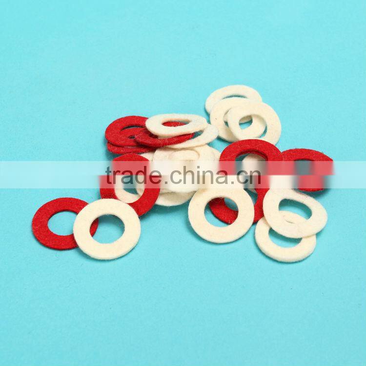 Felt sealling pure white circular ring gasket supply