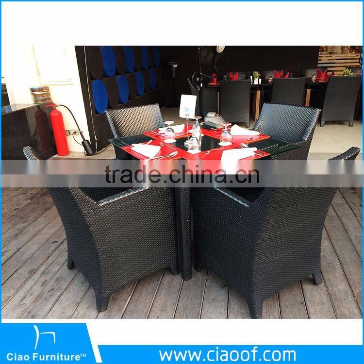 Polyester Rattan Leisure Used Hotel Patio Furniture / Rattan Outdoor Furniture