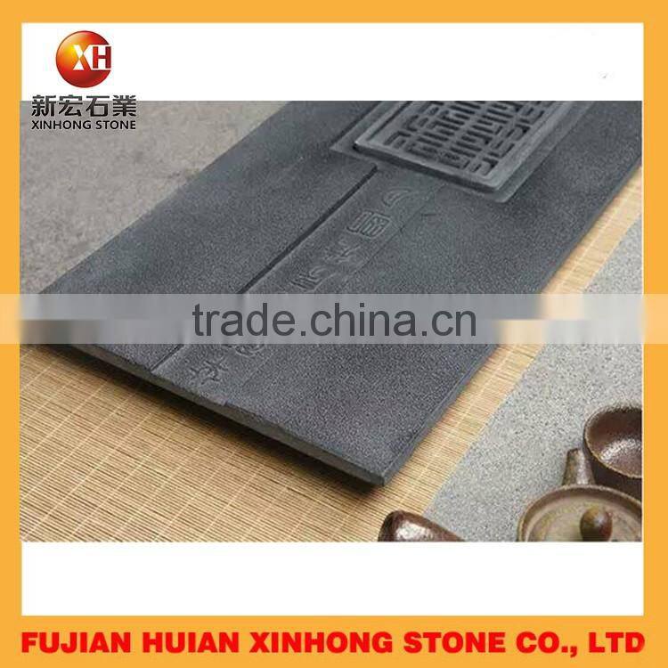 Black slate Stone Tea Tray with top quality
