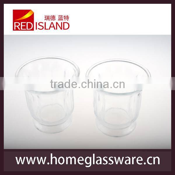 embossed bathroom toilet brush glass holder