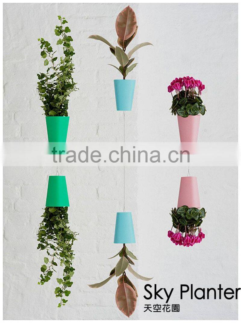 CT-457 Originality Fashion Sky Planter Hanging Plastic for Plants 9.5x9.5x13cm