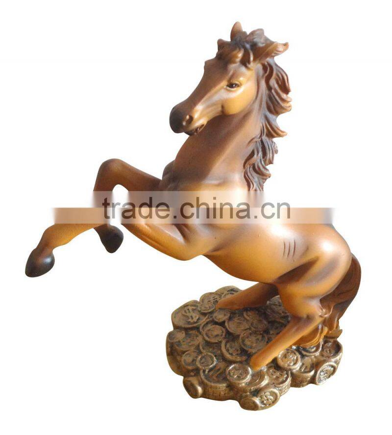 white polyresin horse sculpture for home decor