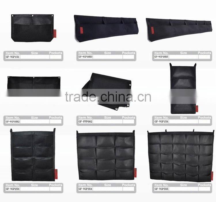 Vertical black wall planter, vertical wall gardening planter