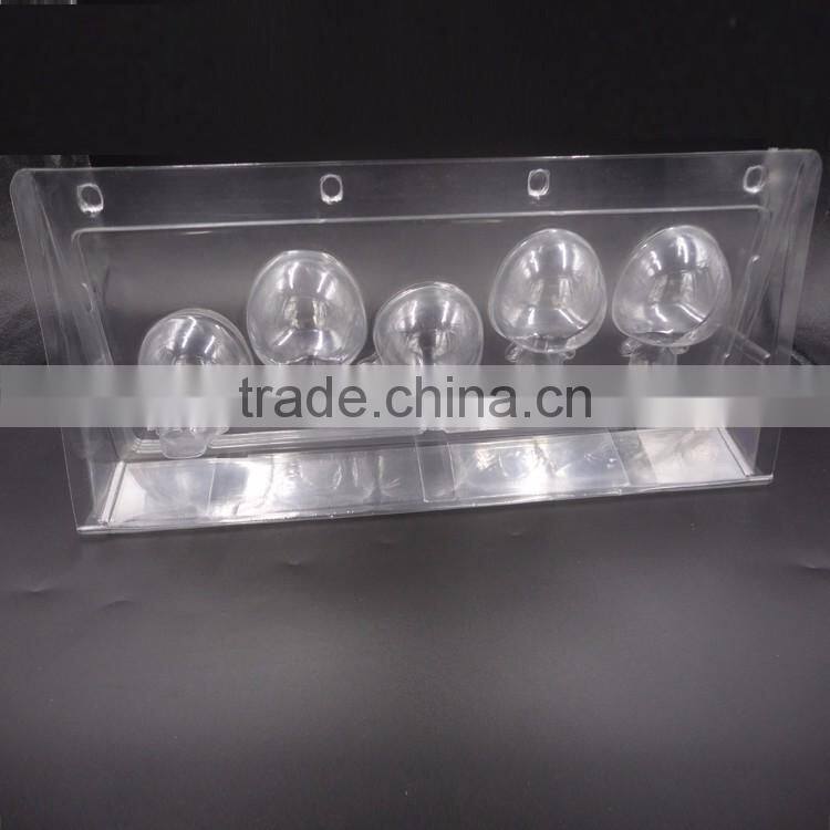 Custom clear pvc plastic vacuum forming blister tray cosmetics packaging disposable cosmetic tray