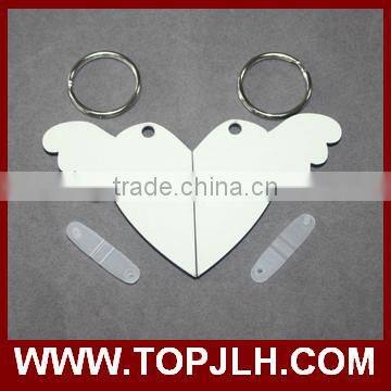 2017 Hot sell custom printed key ring/blank MDF key chain for sublimation