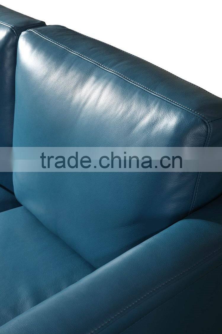 modern color geniune leather sectional sofa for living room furniture