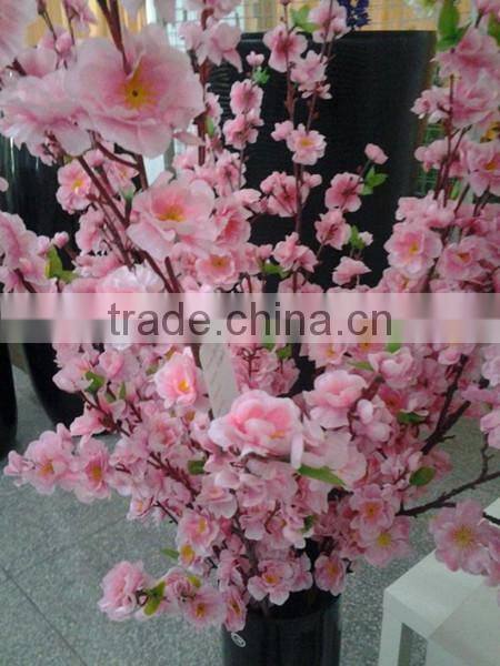 SJ20170008 artificial peach flower branch pink peach branch decoration