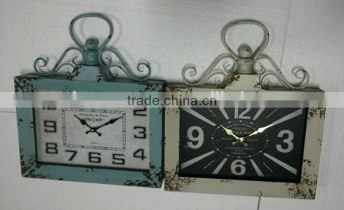 vintage decoratived metal table clock manufacturer