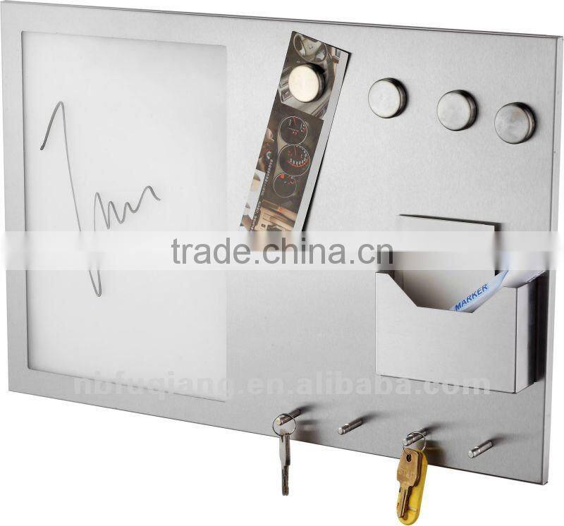 stainless steel writing memo board with magnet