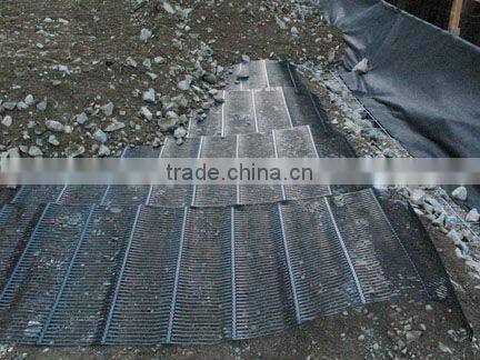 Geogrid reforcing embankment of road/car park/railway/airport