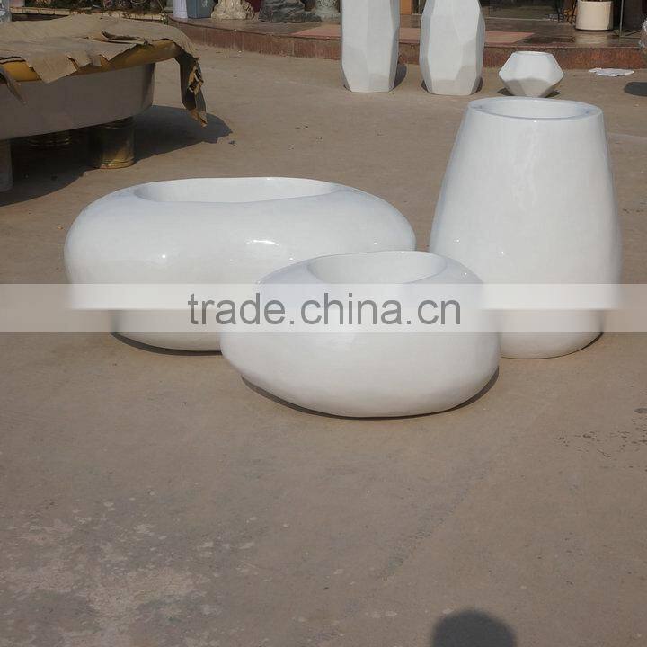 Modern frp planter flowerpot