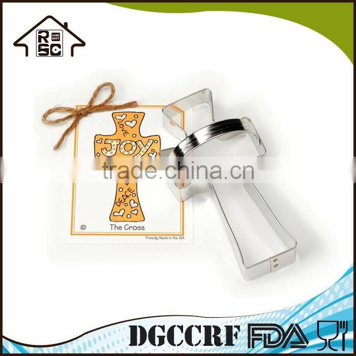 New Christmas Easter Cross Stainless Steel Cookie Cutters