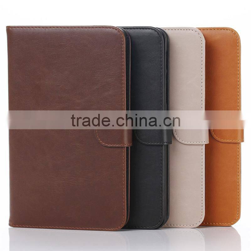 High quality crazy-horse PU card bumper/pocket cell phone case for Samsung Tablet