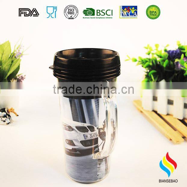 Tumbler with changeable paper