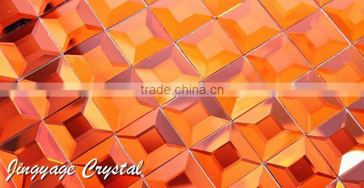Diamond 5 surface glass mosaic 30*30mm crystal mosaic