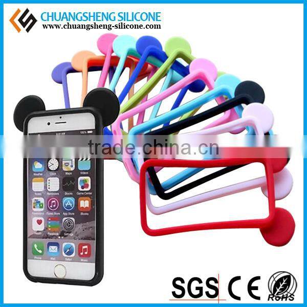 funny ear silicone cell phone sets