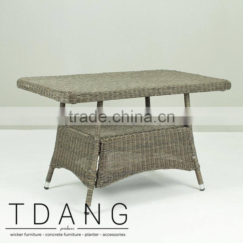 Manning Wicker K-D Table - Garden Outdoor Rattan Dining Table